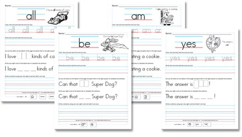 word their then word on reading own writing sight  it word esl activities the