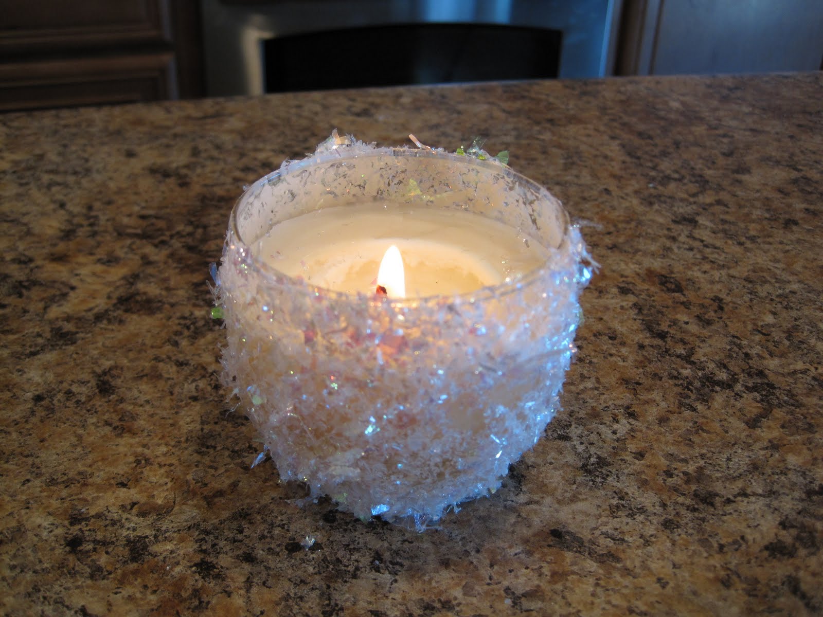 Snowflake Votives: Jesus is the light of the world!