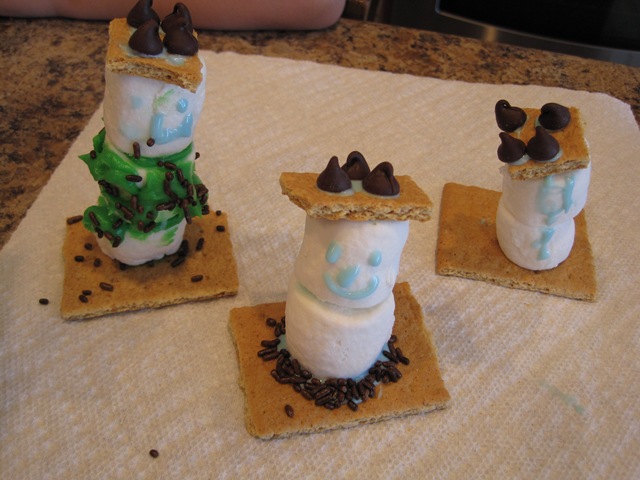 Marshmallow Snowman Craft