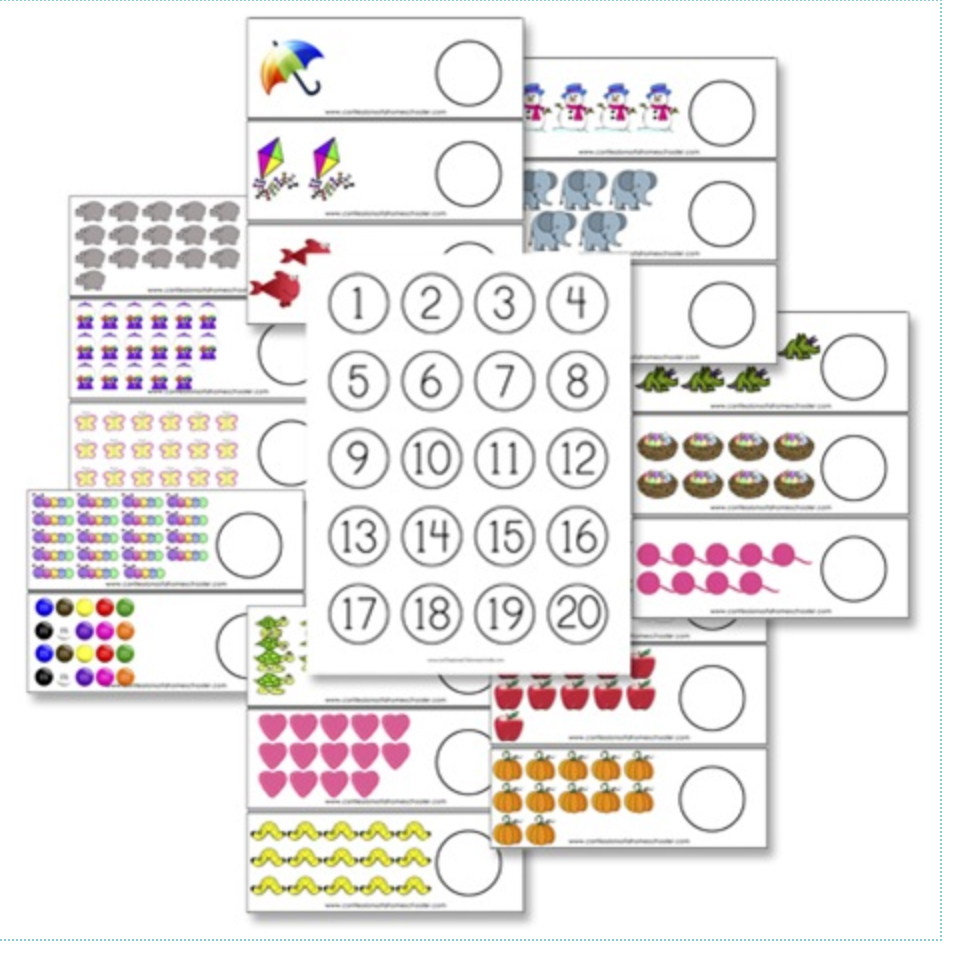 Bottle Cap Counting Cards