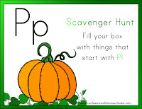 Letter P for Pumpkin