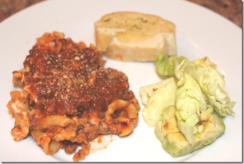 Campanelle with Meat Sauce