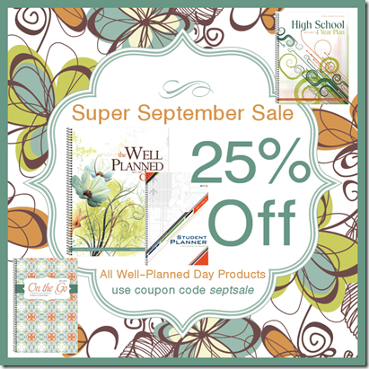 Well Planned Day Planner: September Sale!