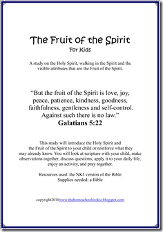 Fruit of the Spirit Bible Study