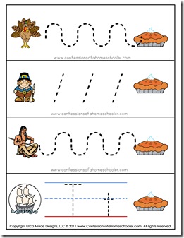 prewrite1 - Thanksgiving Worksheets For Kindergarten