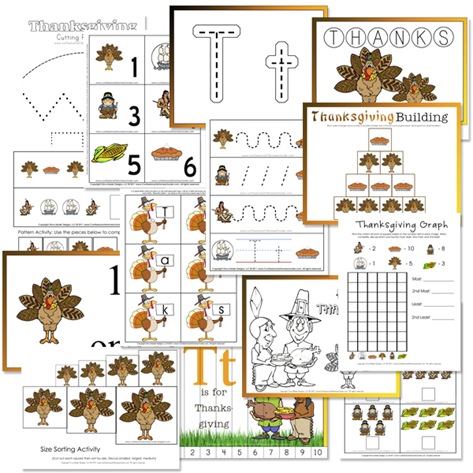Thanksgiving Preschool Free Printables Confessions Of A Homeschooler
