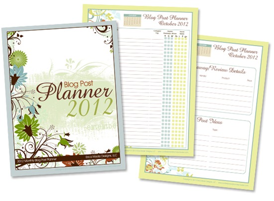 2012 Blog Post Planner