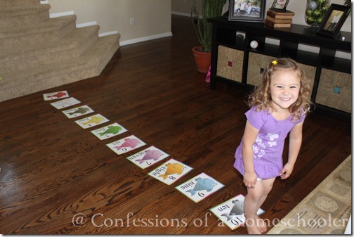 Teeny Tot preschool large floor number activity