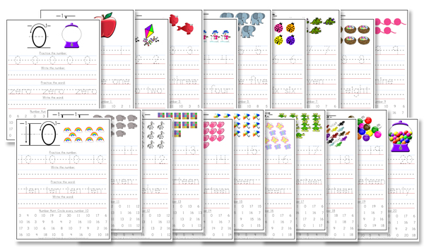 Kindergarten Number Writing Worksheets - Confessions of a Homeschooler