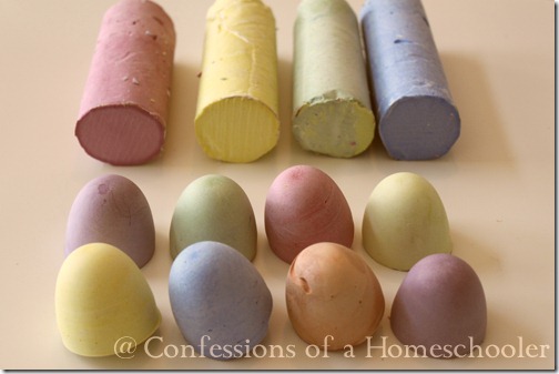 Homemade Sidewalk Chalk