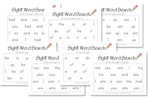 Sight Word Pockets Activity Sight words, Word activities, Sight words kindergarten
