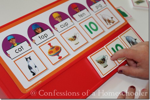 Teeny Tot preschool reading readiness game board