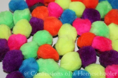 Homemade Pom-Pom Magnets