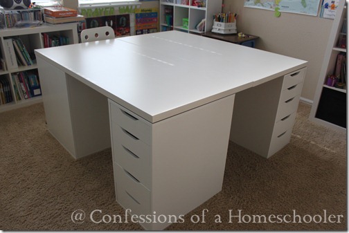 Our Ikea School Desks Confessions Of A Homeschooler