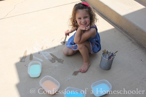 Summer Boredom Busters: Sidewalk Paint