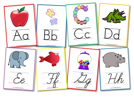 FREE Alphabet Flashcards and Printables for Wall