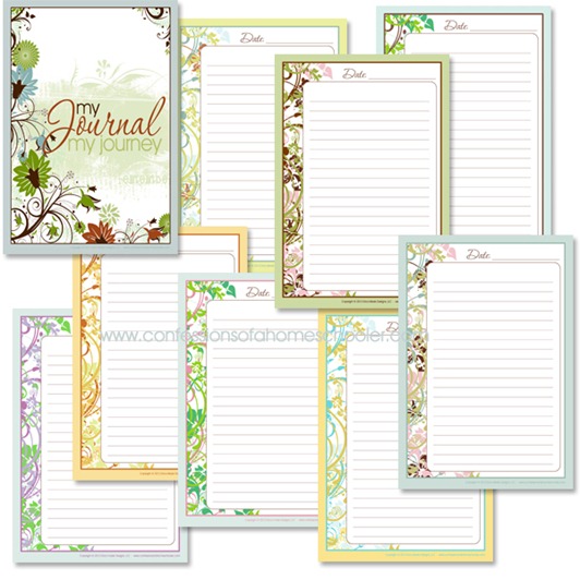 Floral Journaling Pages Printable