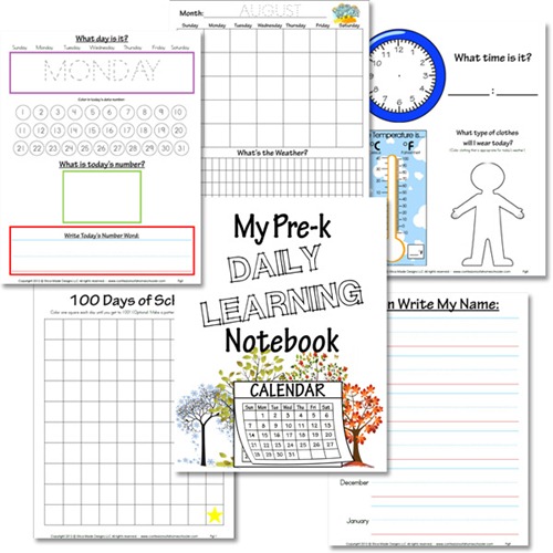 Preschool Daily Learning Notebook 2013-2014