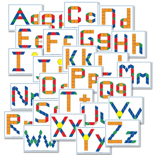 FREE Alphabet Pattern Block Printables
