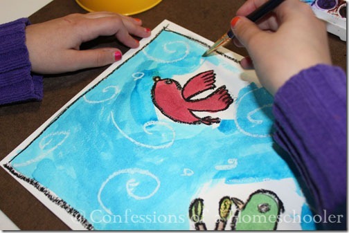 Oil Pastels & Water Color Art Project for Kids - Confessions of a  Homeschooler