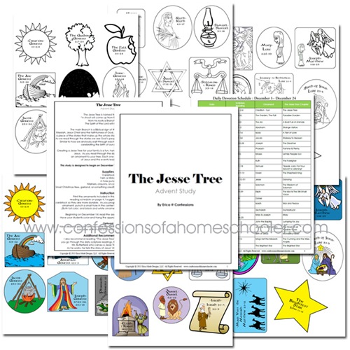 jesse tree coloring pages