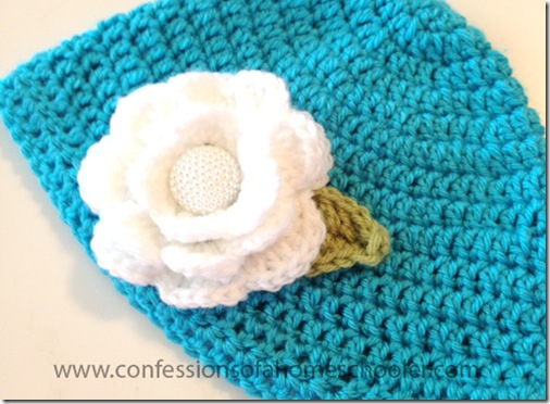 How to crochet a hotsell flower for a hat