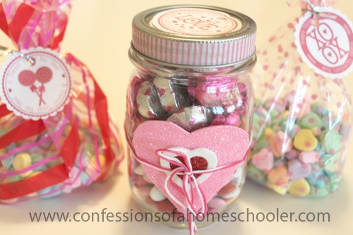 DIY Valentine Candy Jar Gift