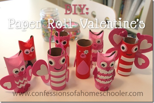 Easy Toilet Paper Roll Valentine Crafts for Kids