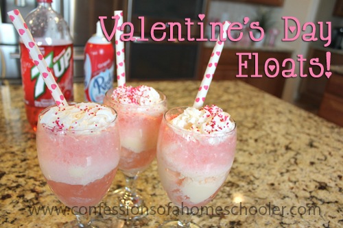 Valentine’s Day Ice Cream Floats!