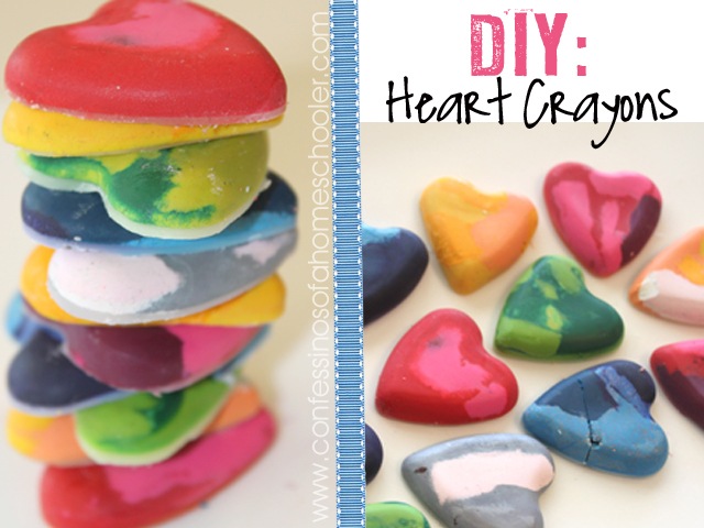 DIY Crayons: Valentine’s Day Hearts!