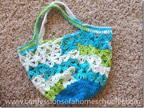 Market Bag Crochet Tutorial - Confessions of a Homeschooler