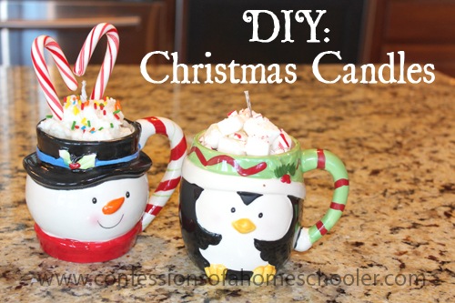 DIY Christmas Candles