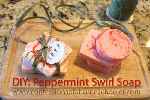 DIY: Peppermint Swirl Soap Tutorial