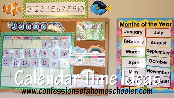 Calendar Bulletin Board Setup & Use - Confessions of a Homeschooler