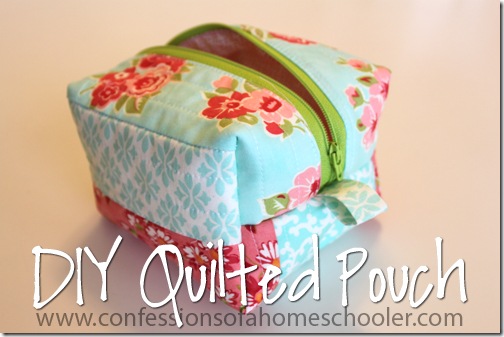 Quilted pouch pattern sale