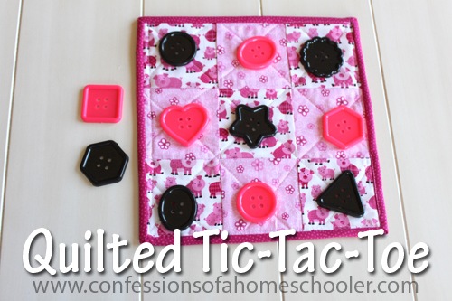 Quilting 101: Quilted Tic-Tac-Toe Board