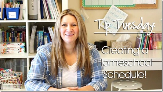 Tip Tuesday: Creating a Homeschool Schedule