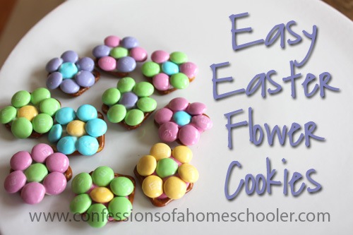 Easy No Bake Easter Flower Cookies