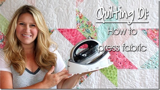 Quilting 101: How to Press Fabric