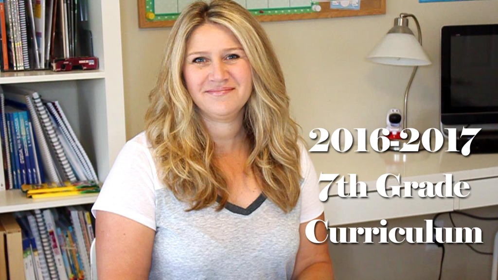 2016-2017 7th Grade Homeschool Curriculum