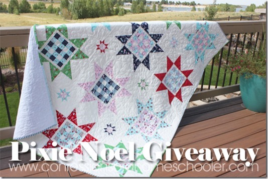 Gingham Stars Quilt and a Pixie Noel Giveaway!