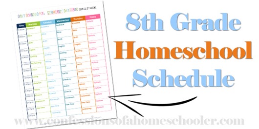 8thgradehomeschoolschedule