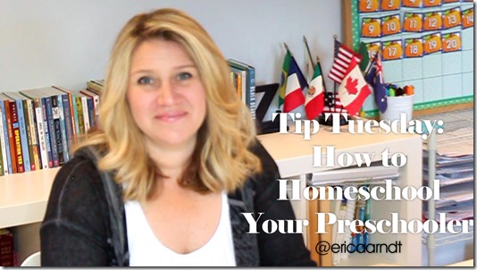 Tip Tuesday: How to Homeschool Preschool