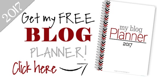 2017 Free Blog Planner