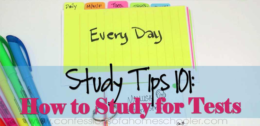 Study Tips #3: How to Study for Tests