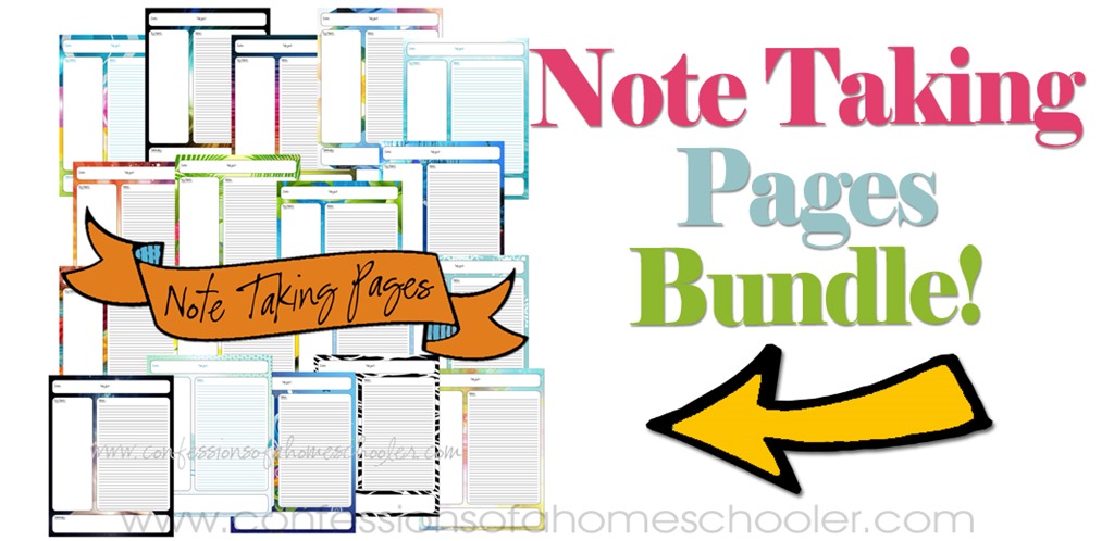 Note Taking Pages Bundle