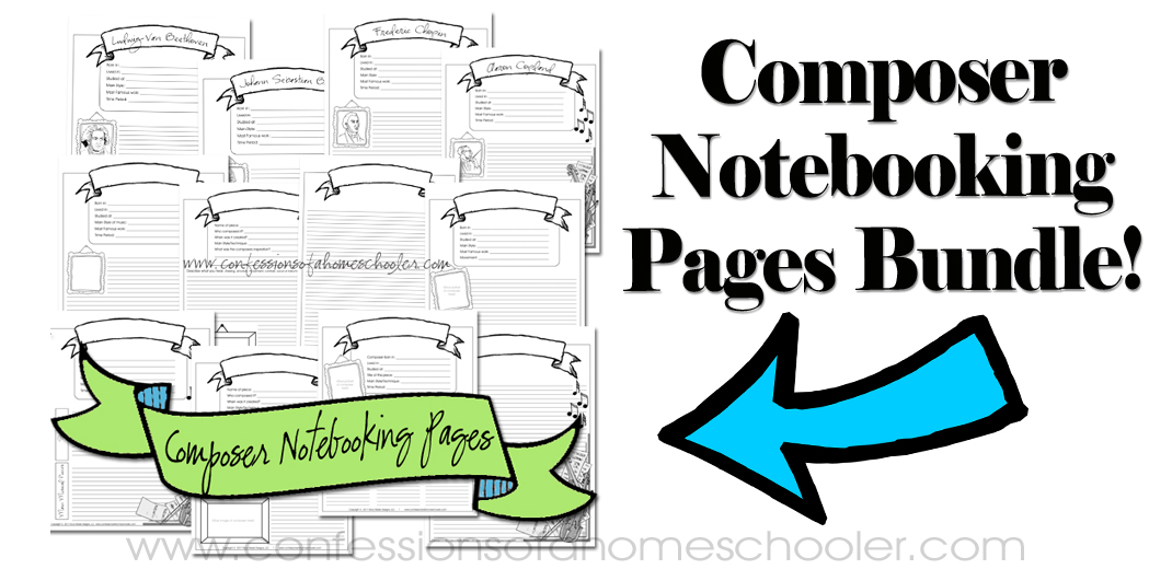 Composer Notebooking Pages Bundle