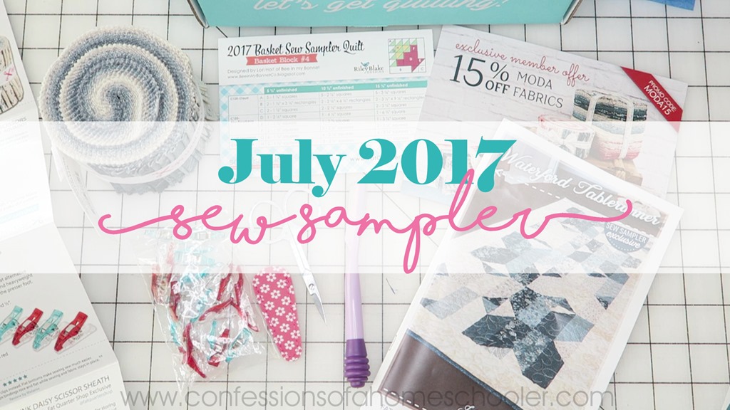 July 2017 Sew Sampler Un-boxing!