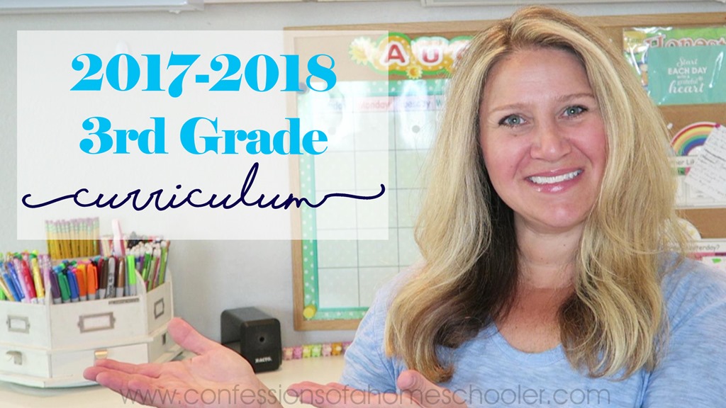 2017-2018 3rd Grade Homeschool Curriculum Picks