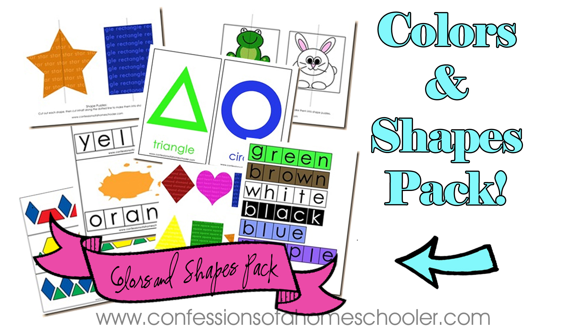 Colors and Shapes Review Pack!